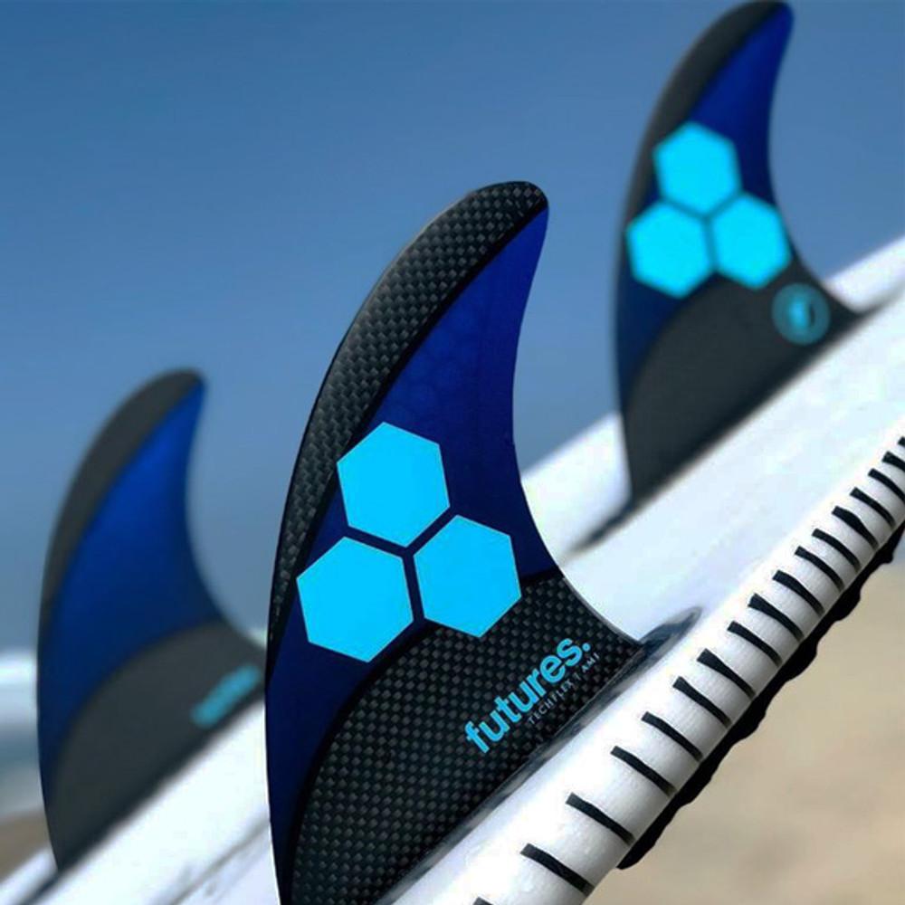 AM1 Medium Thruster Fin Set | TechFlex | Futures Fins | Perfect for Point Breaks