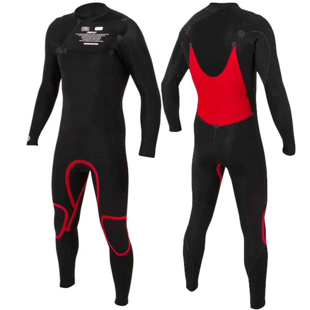 Ocean and Earth Youth Boys Free-Flex Steamer 3:2mm | Back Zip | Black/Lime