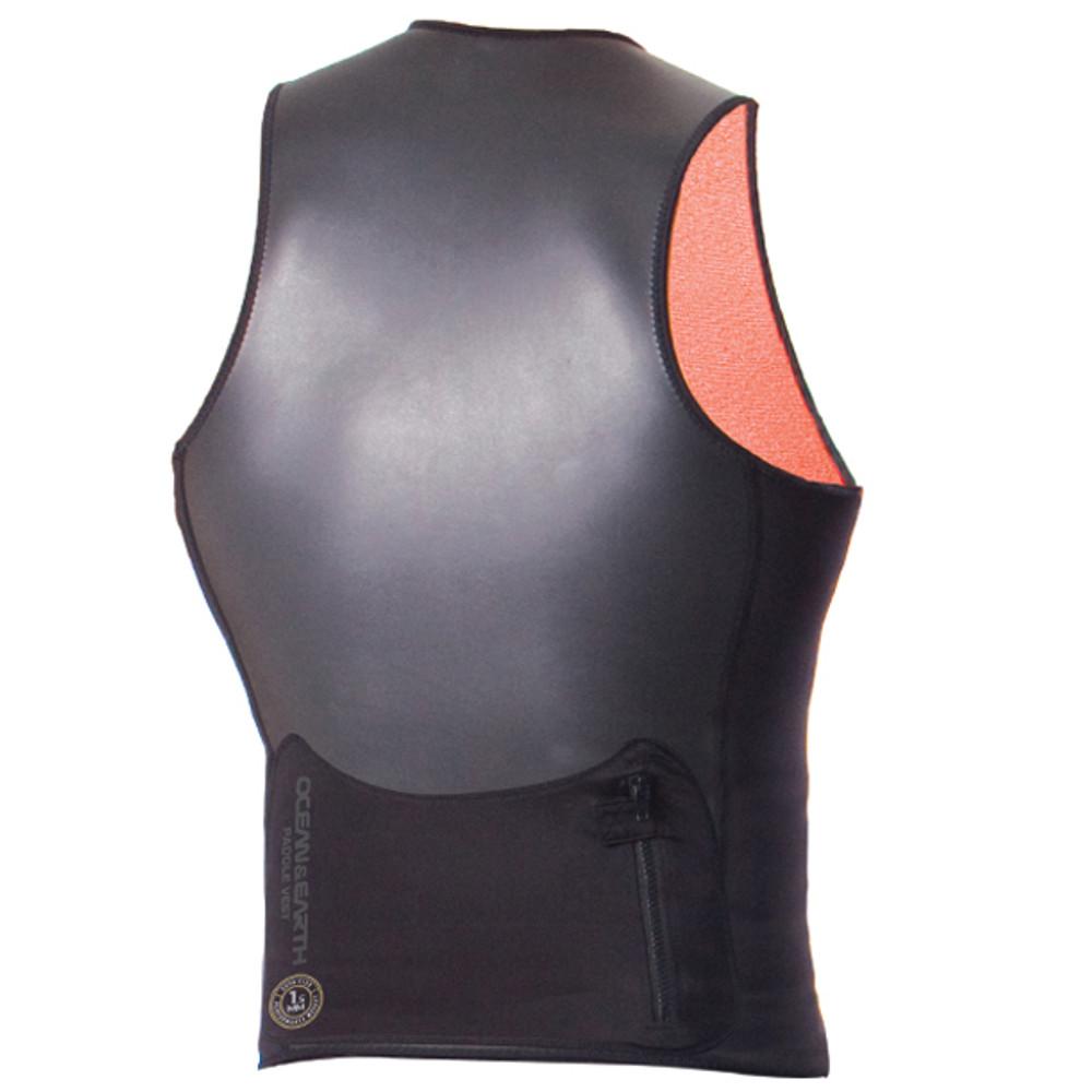 Paddle Sleeveless Surfing Wetsuit Vest 1.5mm | Front Zip | Back Pocket | Ocean and Earth
