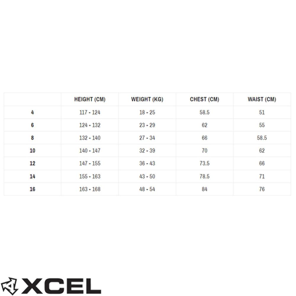 Youth Infiniti Comp X Steamer 4:3mm | Chest Zip | XCEL | Black | Kids | Groms | Junior | Surfing Wetsuit